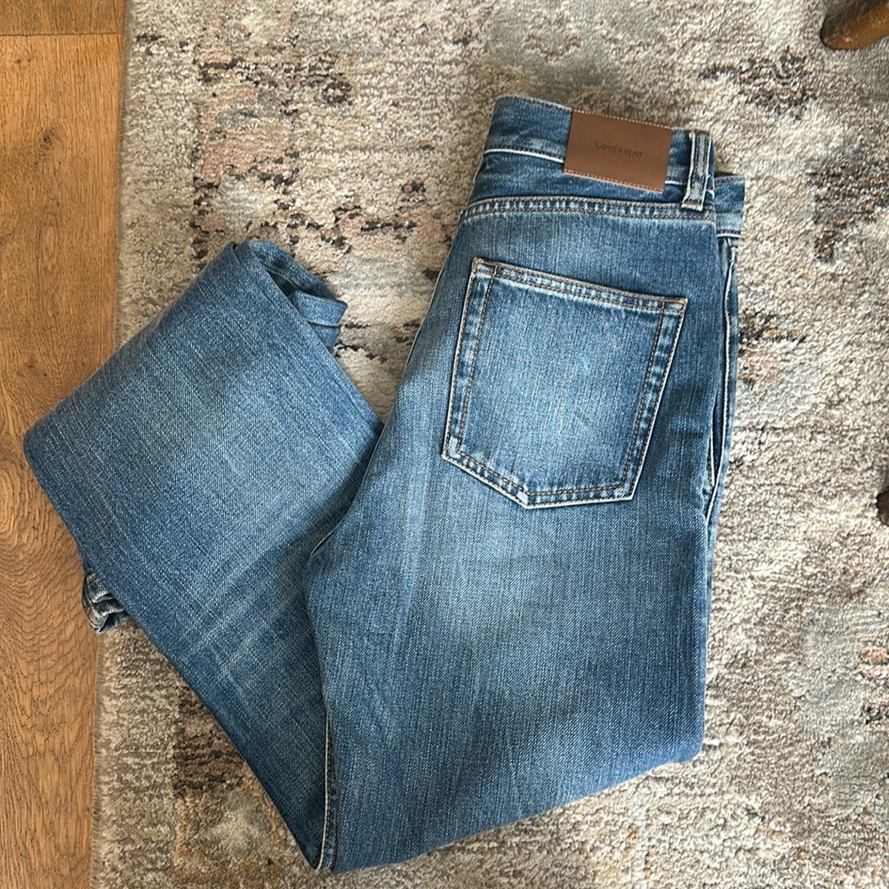 Saint Laurent 90s Slim jeans and 50s blue denim